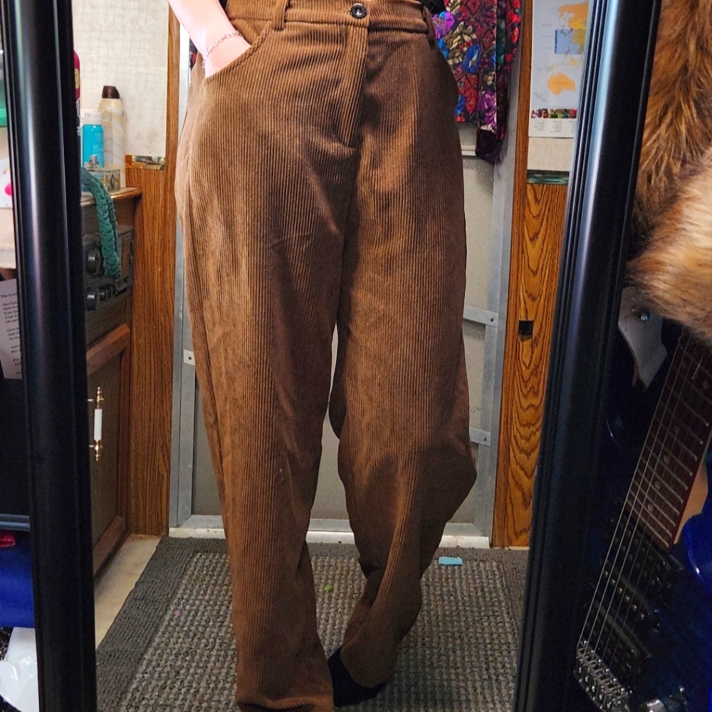 VELVET SLACKS - Picture 2 of 5